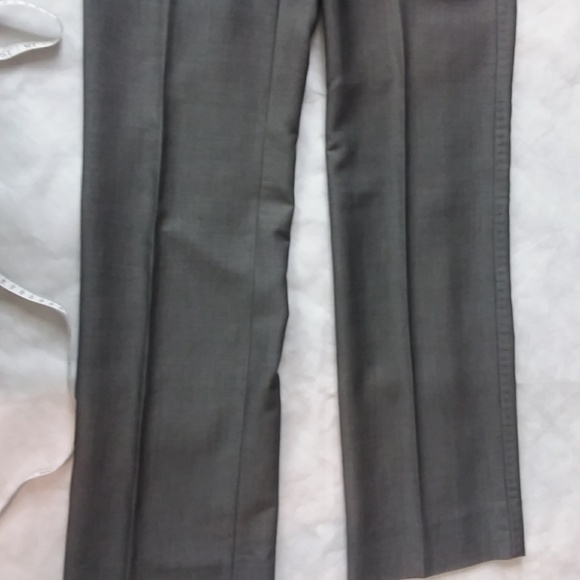 Italian Milan grey detailed stitching pant suit in fine wool - Picture 9 of 11